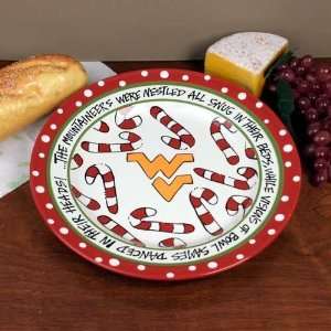  West Virginia Mountaineers White Red Ceramic Christmas 