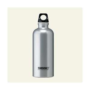   Aluminum Water Bottle 1.0 liter silver/black cap: Sports & Outdoors