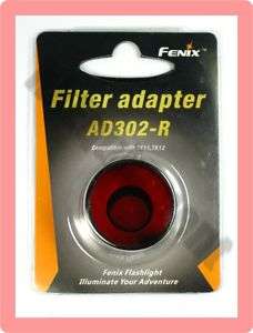 Fenix AD302 R Flashlight TK Red Filter Adaptor TK15  