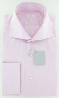 New $375 Barba Napoli Pink Shirt 15.5/39  