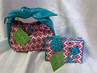 vera bradley frill tippy tie purse best bud wallet set