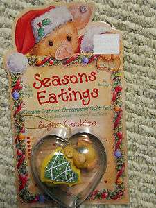 new! ENESCO This Little Piggy SEASONS EATINGS Cookie Cutter & Ornament 