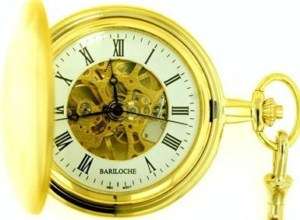Mens Stainless Pocket Watch by Bariloche 55508GP W2  