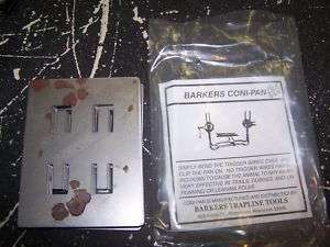 Barkers, 160 220 Coni pan, traps trapping raccoon  