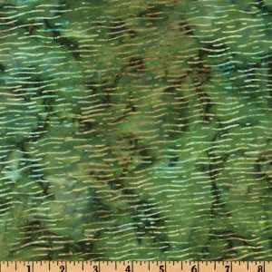  44 Wide Artisan Batiks: Aqua Spa Batik Lines Palm Fabric 