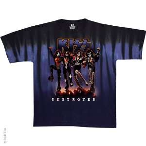  KISS T Shirt   Kiss Destroyer (Tie Dye), XL Sports 