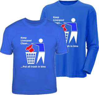 KEEP LIVERPOOL CLEAN.. EVERTON funny football t shirt  