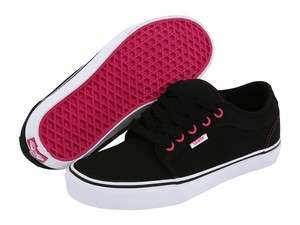 New VANS Chukka Low Black/Pink Sneakers   womens size 10  
