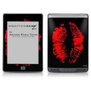    Kindle Touch Skin   Big Kiss Red Lips on Black 