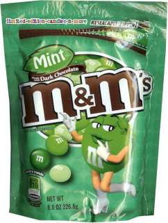 Bags of Mint Thrills M&Ms Milk,White,Dark M&Ms  