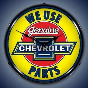  Chevrolet Genuine Parts Lighted Wall Clock