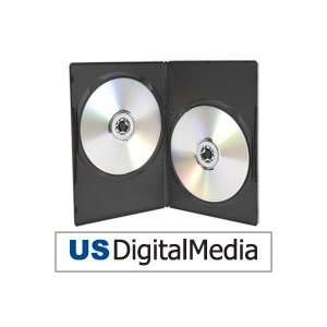  USDM Thin DVD Case Double Disc 7mm Black Electronics