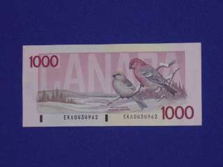   BILL (BANKNOTE) $1000 ONE THOUSAND DOLLARS 1988 THIESSEN CROW  