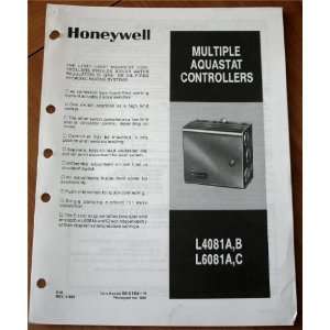   Honeywell L4081A,B, L6081A,C Multiple Aquastat Controllers Honeywell