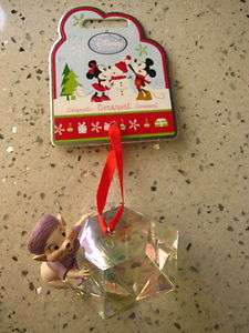 DISNEY STORE The Rescuers Bernard Miss Bianca w/DIAMOND 2011 Ornament 