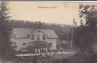   Sunhults Hotell Hotel 1900s Sweden used beautiful building postcard