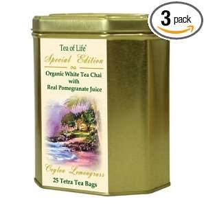   Tea Bag 2.1 Ounce Tins (Pack of 3):  Grocery & Gourmet Food