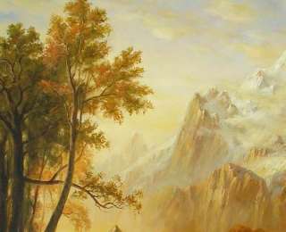 CANYON LANDSCAPE OIL PAINTING:MOUNTAIN IN THE CLOUD  