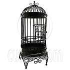 Black Wire Birdcage Birds Cage Jewelry Display Home Decor Dollhouse 