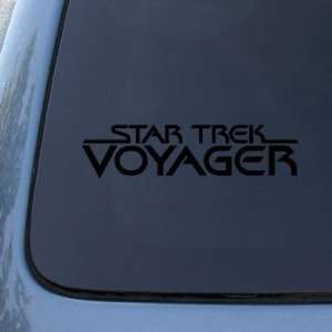 STAR TREK VOYAGER   Vinyl Car Decal Sticker #1675  Vinyl Color Black