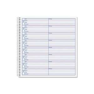  Voice Message Log Book, 700 Messages, 8 1/2x8 1/4, White 