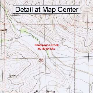   Map   Champagne Creek, Idaho (Folded/Waterproof)