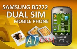 Samsung B5722 Duos Sim D.Brown 3.2MP Unlocked GSM Phone 8808993624065 