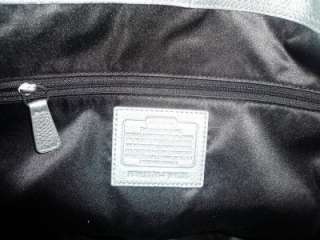 NWT COACH big silver grey leather purse bag tote Saks $425  