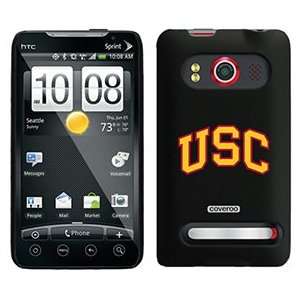    USC yellow with red border arc on HTC Evo 4G Case Electronics
