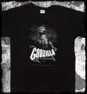 Godzilla   King of the Monsters B&W old school  official t shirt 