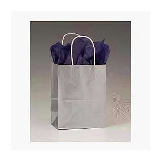 Metallic Silver High Gloss Paper Shoppers. Sold by the 