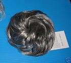Dk Brown/Black/Gray #44 Small Clip onHair Piece wig NWT