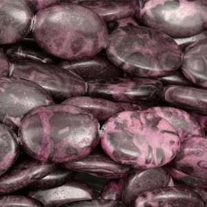    Pink Crazy Lace Jasper 18x13mm Oval Gemstone Beads