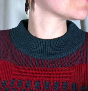Vtg 80s BENETTON Italian Wool Alpaca Preppy Sweater M  