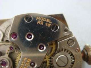 Vintage Benrus Mens Wrist Watch Swiss Movement 17 Jewels Model AR 15 