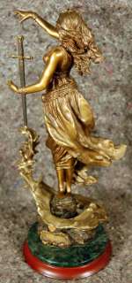 Franklin Mint LADY OF THE LAKE Bronze Statue Emily Kaufman #670 of 
