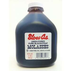  Slow As Molasses Unsulfured Pure Blackstrap 32 Fl. Oz 