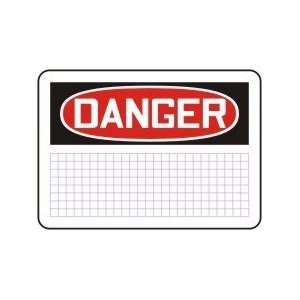  DANGER W/ GRIDS Sign   10 x 14 Dura Fiberglass