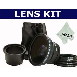  0.43x High Definition Fisheye Lens + 5 pcs Rings Kit (52 