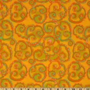   Cosmos Gold Fabric By The Yard kaffe_fassett Arts, Crafts & Sewing