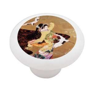   Dance Decorative High Gloss Ceramic Drawer Knob