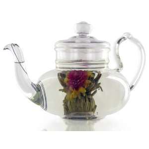 Flowering Tea   Tiffany Rose Melody   Green Tea   3 Pieces:  