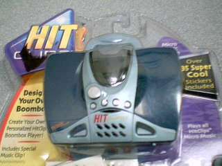2002 HASBRO TIGER ELECTRICS HIT CLIPS BOOMBOX PLAYER W/STICKERS~NO 