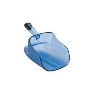  Ergonomic Transparent Blue Scoop with Handle   74 oz