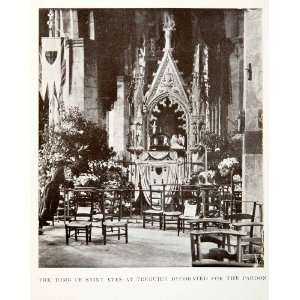  1906 Print France Tomb Saint Yves Church Cathedral Chapel Grave 