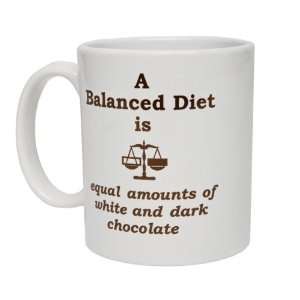   Diet is equal amounts of white and dark chocolate Kitchen & Dining