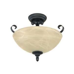   Collection Traditional Burnished Bronze Semi Flush Lightû 82811 BNB