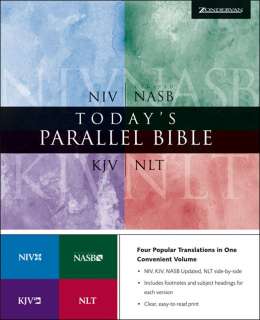 Todays Parallel Bible Hardcover KJV NIV NLT NASB  