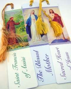 Sacred Heart Mother Mary Francis Bible Bookmarks Lot 3  