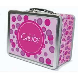  pink polka dots lunch box